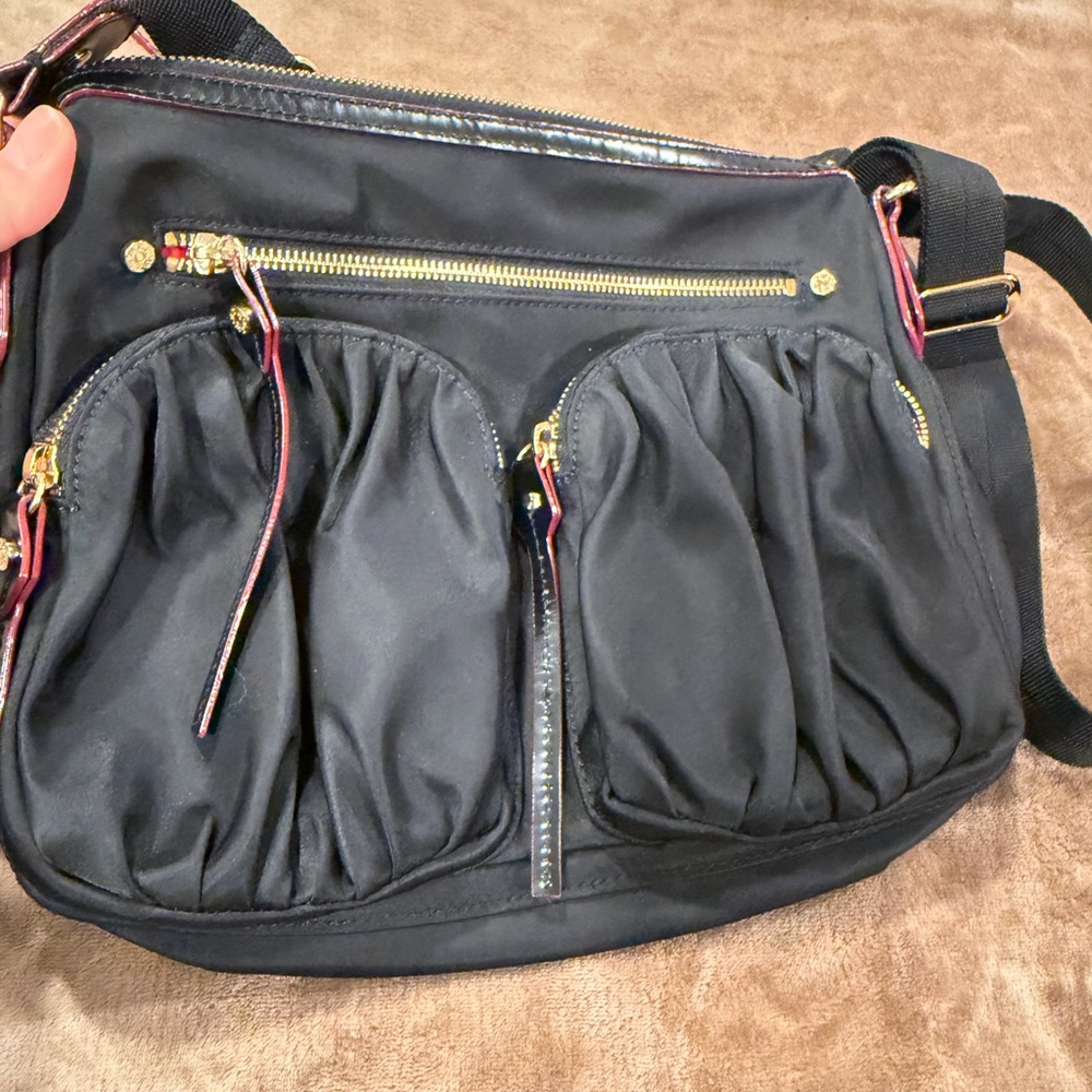 Like New MZ WALLACE Mia Crossbody Bedford Black